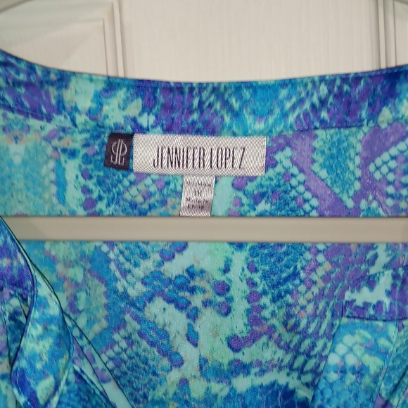 Women's Jennifer Lopez snake print shirt size 1X - Picture 3 of 4